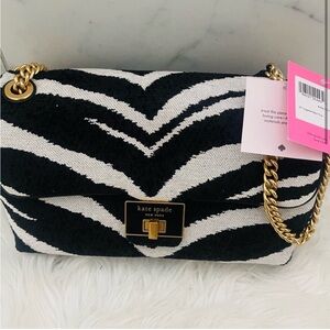 NWT Kate Spade Zebra Bag